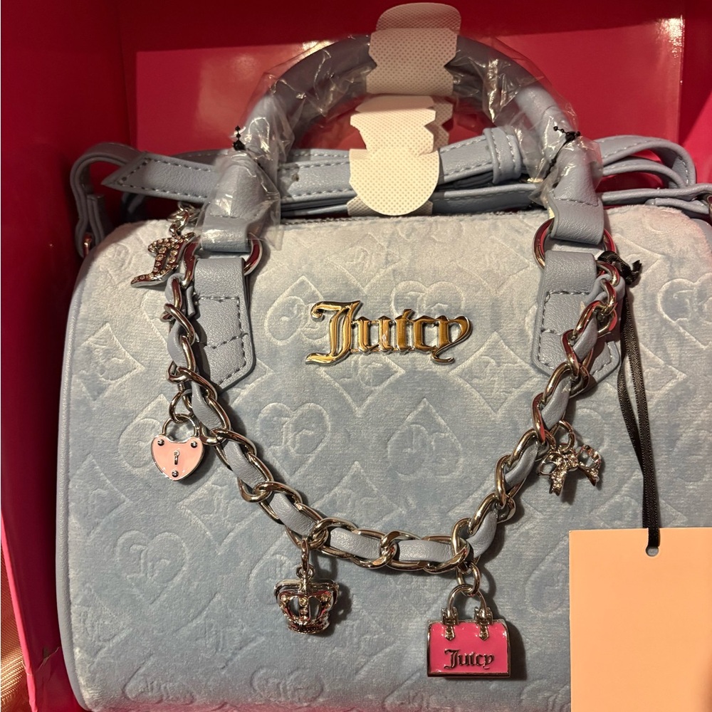 Juicy Couture Light Blue Satchel Set - Picture 5 of 9